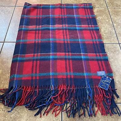 Pendleton Highland Motor Robe Red Tartan Plaid Wool Stadium Blanket 52x70 NWT! • $69.95