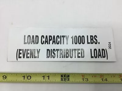 2024 Terex Load Capacity Decal SK18200120JE • $12.50