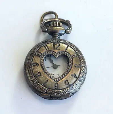 Vintage Pocket Watch Retro  Steampunk Gear Necklace Quartz Analog Antique Work • $17.49