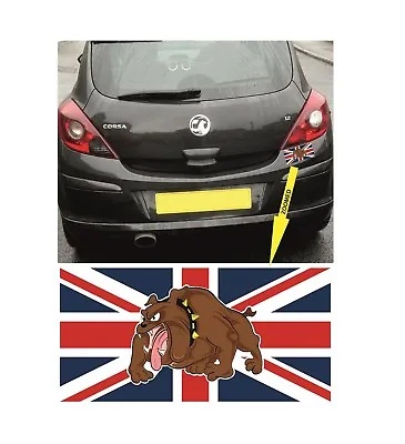£3.99 • Buy PAIR Union Jack + British Bulldog Sticker / Decal For Car Bumpers, Vans, Windows