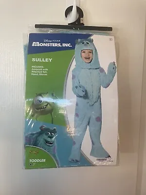 Disney Monsters Inc Sully Spirit Halloween Costume Blue/Purple Toddler Size 2T • $32