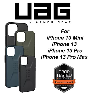 Urban Armor Gear (UAG) IPhone 13 Mini Pro Max Case Civilian Bumper Rugged Cover • £34.99