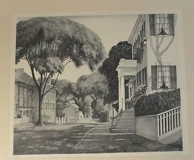 Ruth Haviland Signed Limited Edition Ed/50 Etching Lower Main Street Nantucket • $450