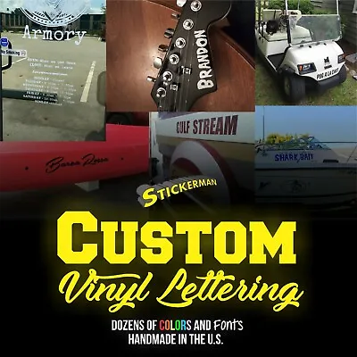 Custom Personalized Vinyl Text Decal Sticker For Stanley Yeti Window Car Wall • $1.99