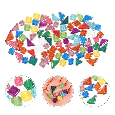 Colorful Glitter Stone Glass Mosaic For DIY Crafts & Home Decor (500g) • £19.95