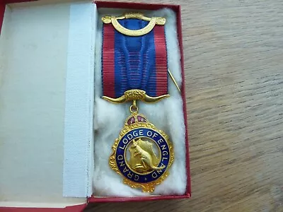 £8.99 • Buy Vintage Original George V Cased Masonic Medal Buffalo Grand Lodge Of England