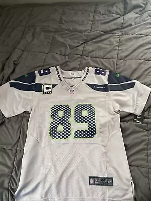 $65 • Buy Doug Baldwin Seattle Seahawks Dark Grey Captain Patch #89 Jersey