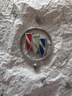 Vintage Buick Chrome Silver Tri-Shield Logo Hood Ornament Emblem • $9.99