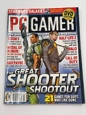 PC Gamer Magazine - The Great Shooter Shootout - October 2003 - Volume 10 #10 • $6.99