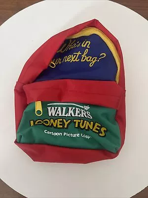 POGS.. Rare NOS WALKERS CRISPS LOONEY TOONS MINI BACK PACK X1 Only • £7.50