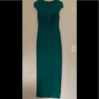 MARCIANO EMERALD GREEN SATIN MAXI DRESS Size XS NWT • $46