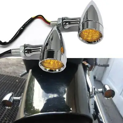 Motorcycle LED Turn Signal Lights For Kawasaki Vulcan VN 500 750 900 1500 2000 • $21.49