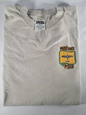 Vintage Tultex Aviation Mustang P51D T-Shirt  XL Aviator Plane • $25