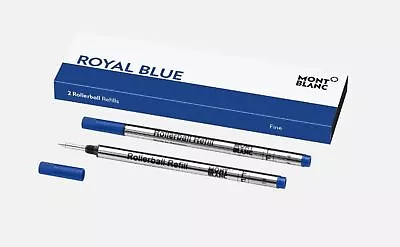 Montblanc Royal Blue Fine Rollerball Refills MB128232 • $25.50