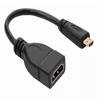 Micro HDMI-compatible Male To  HDMI-compatible Female Adapter Connector Cables • $1.81