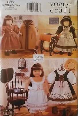 Vogue Craft 602 Linda Carr Clothes Pattern Fits 18  American Girl Doll New Uncut • $11.99