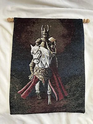 Queens Golden Knight Backed Tapestry • $45