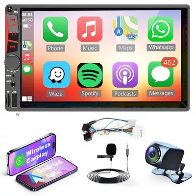 Wireless Carplay Radio Android Auto Touch Screen Stereo Bluetooth FM  For Nissan • $84.38