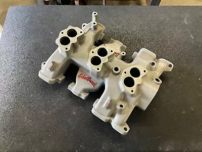 Vintage Edelbrock #553 3X2 Intake Manifold For Ford Y-Block • $199.95