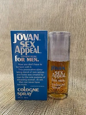 Jovan Sex Appeal 3 Oz Men's Cologne Spray  Vintage OLD FORMULA • $22.50