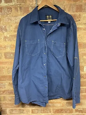 Musto Shirt Men's UK Size 2XL Blue Long Sleeve • £24.95