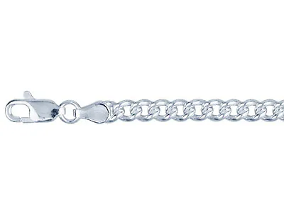 Sterling Silver 4.2mm Curb Bracelet 7.5 /19cm /19cm Hallmarked 100% Recycled • £11.09