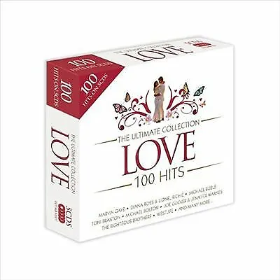 Various Artists : The Ultimate Collection - Love: 100 Hits CD Box Set 5 Discs • £3.48