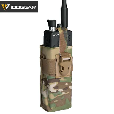 IDOGEAR Tactical Radio Pouch For Walkie Talkie MOLLE MBITR PRC148 152 Paintball • $15.21