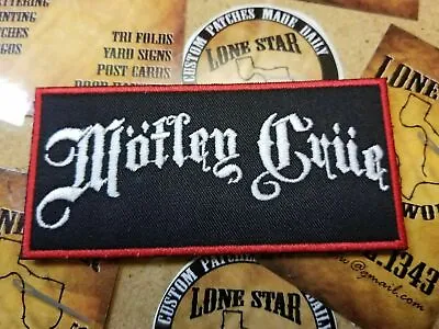 EMBROIDERED MOTLEY CRUE ROCK BAND PATCH (Please Read Ad) • $7.85