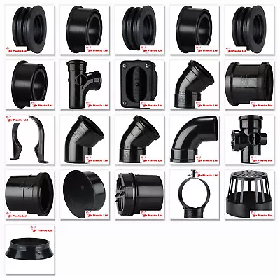 £7.48 • Buy Polypipe 82mm / 3  Push Fit Soil And Vent Fittings In Black