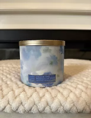 One Bath & Body Works Under The Magnolia Tree  3 Wick Candle White Barn • £20.25