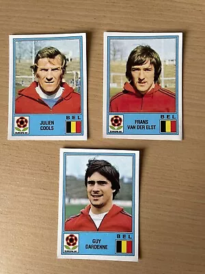 3 Unused Panini Europa 80 Belgian Footballers • £6