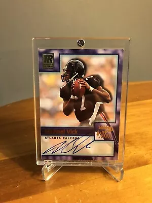 2001 Topps Reserve Michael Vick Rookie Auto RC ON CARD RARE #TR-MV • $89.99