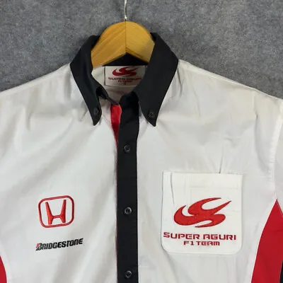 Super Aguri Shirt Mens Small Honda Race Team F1 Japan Bridgestone Formula One • £13.99