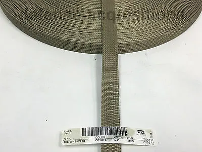 3/4 Inch MilSpec Military Webbing MIL-W-43668 T/4 COYOTE Per Yard • $0.99