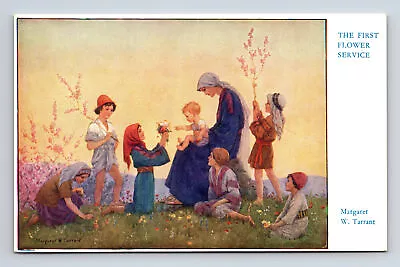 Artist Margaret W Tarrant The First Flower Service Postcard • $7.51