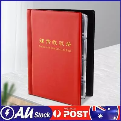 120 Pockets Money Album Book Fixed Page Coin Book Household Display Articles • $10.49