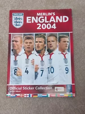 Merlin's England Eurostars 2004 Pocket Collection Sticker Album Empty Unused • £1