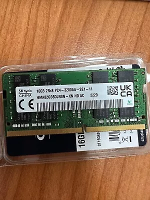 Brand New SK-Hynix/Kingston/Samsung - 16GB DDR4 3200MHz Memory Module SODIMM  • $55