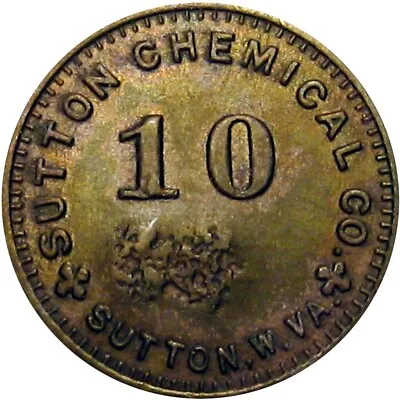 Sutton West Virginia R10 Lumber Scrip Good For Token Sutton Chemical Co 10 Cents • $46.02