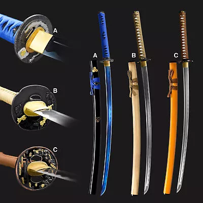 Battle Ready Full Tang Japanese Training Samurai Game Sword Carbon Steel Katana • $140.99