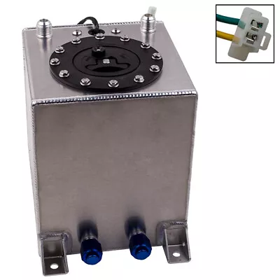 2.5 Gallon Aluminum Racing/Drift Fuel Cell Tank Can & Level Sender Sliver 9.5L • $54.69