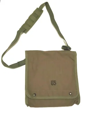 US Made Canvas Map & Photograph Case With Adjustable Shoulder Strap Free Ship  • $29.95