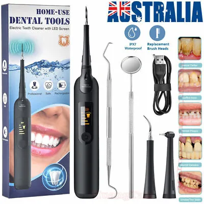 $23.59 • Buy Electric Ultrasonic Dental Tartar Plaque Calculus Tooth Remover Kits Cleaner A