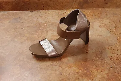 New! Pedro Garcia 'Nara' Block Heel Sandals Copper 10.5 US 40.5 Eur. MSRP $575 • $205