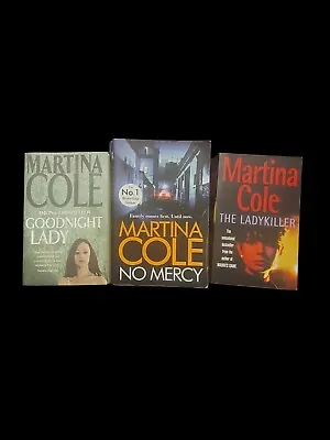Martina Cole Books ×3 Goodnight Lady No Mercy The Ladykiller • £9.99