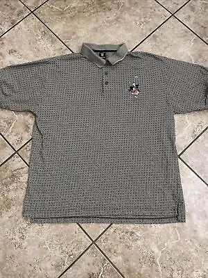 Daffy Duck Shirt Mens Large Polo Golfer Preppy Casual Diamond Woven • $24.99