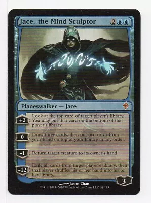 MTG Jace The Mind Sculptor Foil X1 MP Worldwake Magic The Gathering • $159.99