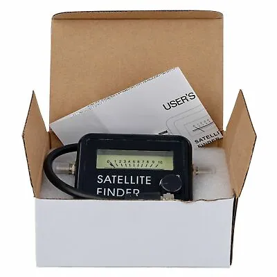 £11.49 • Buy Super Satellite Finder Signal Strength Meter For Sky Freesat Hotbird Dish