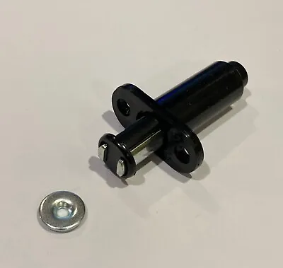 Cylindrical Black Magnetic Push To Open Cabinet Touch Catch Latch Inc Screws • £4.95